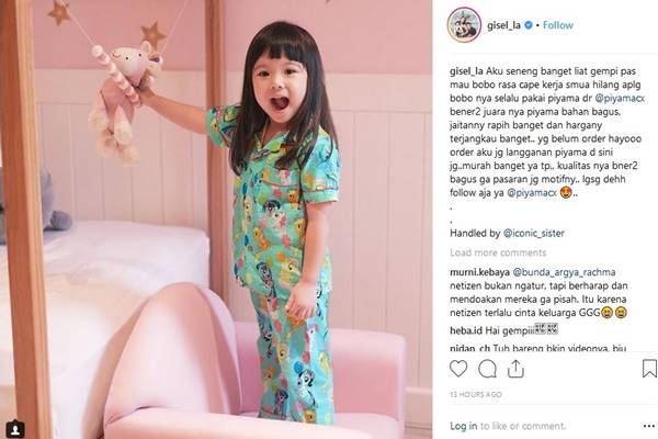  Gempita Tetap Ceria meski Gading Martin dan Gisella Proses Cerai