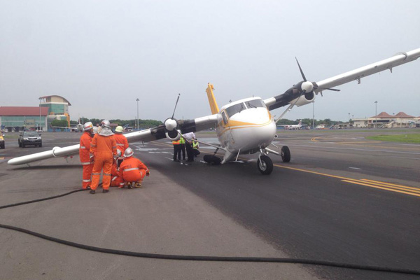  Landing Gear Roda Kanan Patah, Airfast Rute Surabaya-Bawean Batal Terbang