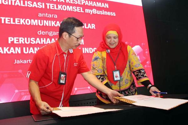  Sinergi Telkomsel dan Peruri