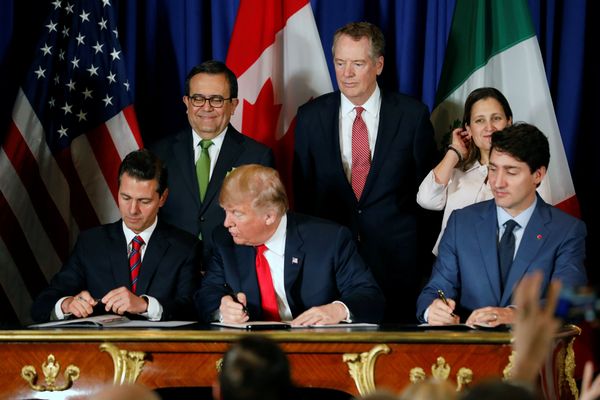  KTT G20: Ganti NAFTA, AS-Meksiko-Kanada Akhirnya Teken Pakta Dagang USMCA