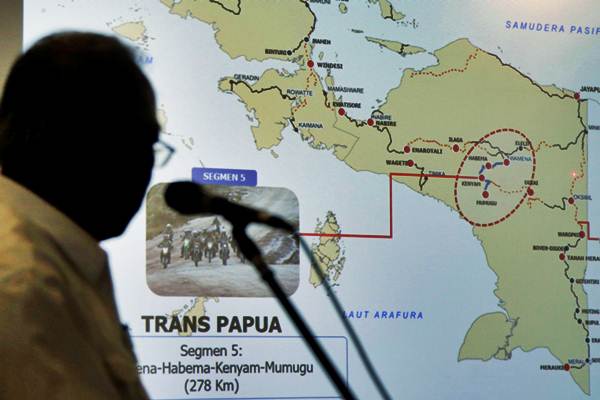  Basuki Hadimuljono Perlihatkan Lokasi Proyek Jembatan Trans Papua