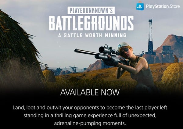  PUBG Meluncur di PlayStation 4