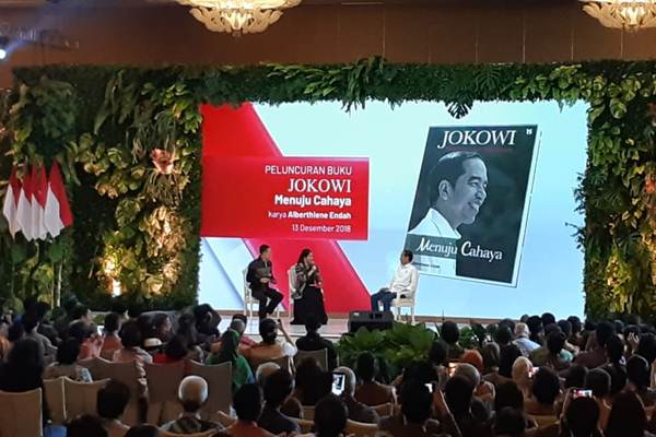 Peluncuran Buku 'Jokowi Menuju Cahaya' di Hotel Mulia, Senayan, Kamis (13/12/2018)./Bisnis-Amanda Kusumawardhani