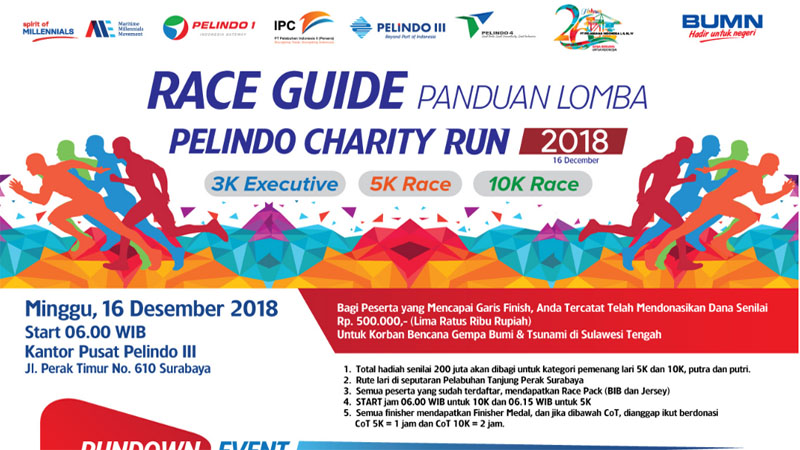  Pelindo Gelar Charity Port Run Berhadiah Total Rp200 Juta