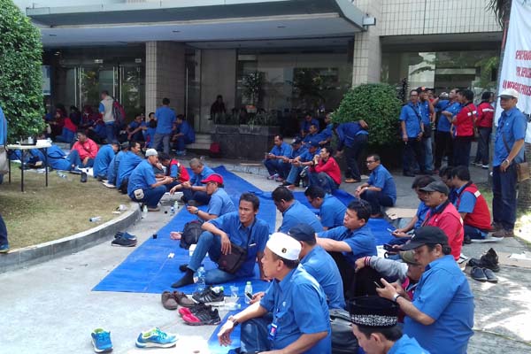  Serikat Pekerja JICT Gelar Aksi Selamatkan Pelabuhan Nasional