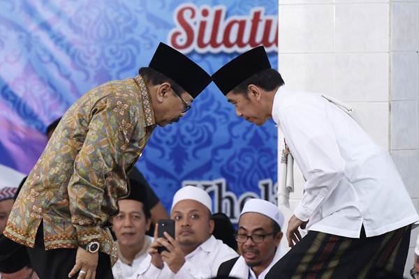  Presiden Jokowi dan Soekarwo di Pondok Pesantren Darul Ulum