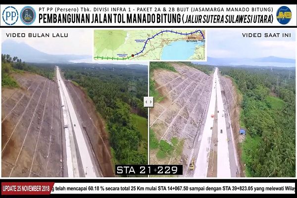  Jelang Natal, Tol Manado-Bitung Difungsikan