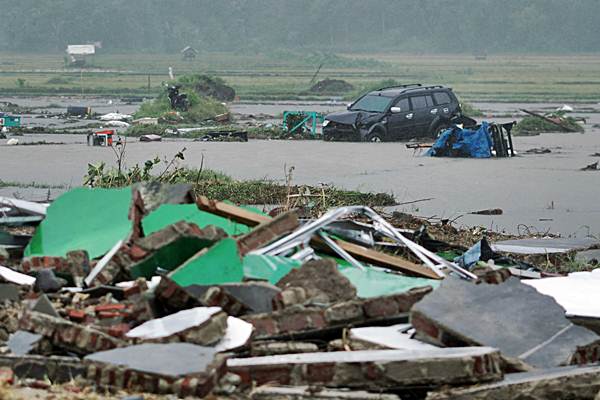  Suasana Pascatsunami di Pandeglang, Banten