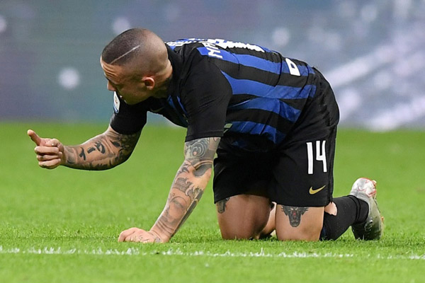  Inter Milan Skors Radja Nainggolan dari Aktivitas Sepak Bola