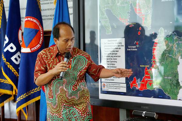  BNPB Rekomendasikan Masyarakat Hindari Daerah Pinggir Pantai Selat Sunda