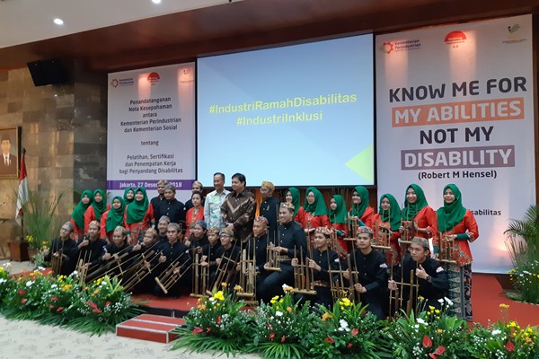  Kemensos & Kemenperin Kerja Sama Pelatihan bagi Penyandang Disabilitas