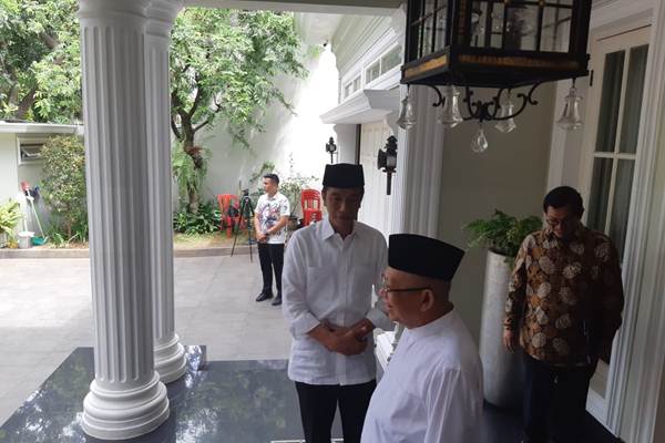  Usai Jumatan, Jokowi Kunjungi Kediaman Ma\'ruf Amin