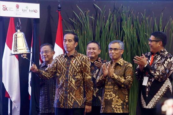  Presiden Jokowi Tutup Perdagangan Bursa Efek Indonesia 2018