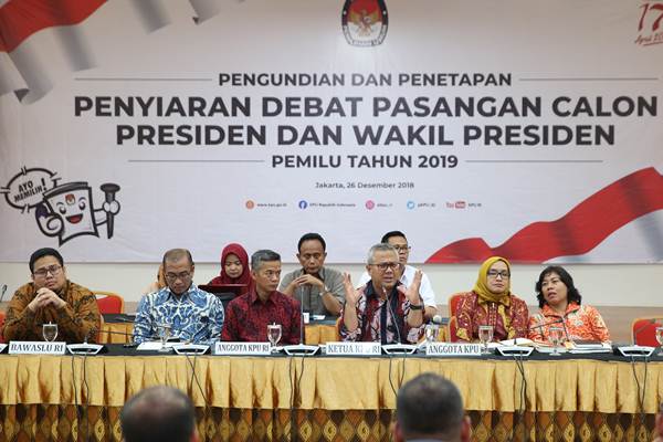  Debat Pertama Capres 2019, KPU Tunjuk Panelis dari KPK hingga Komnas HAM