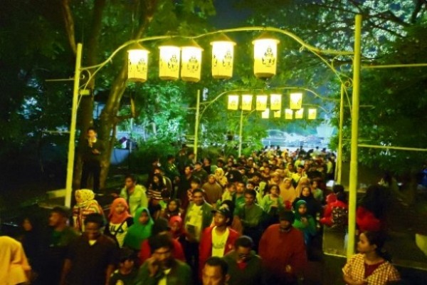 Suasana malam tahun baru 2019 di Purwakarta/istimewa