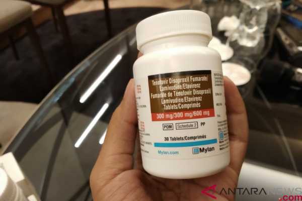 Obat Antiretroviral Fixed Dose Combination jenis Tenofovir, Lamivudin, Efavirens (ARV FDC TLE) yang digunakan untuk terapi pengobatan orang dengan HIV AIDS (ODHA). (ANTARA News/ Anita Permata Dewi)