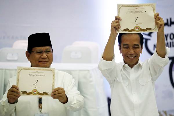  Survei Pilpres 2019 Charta Politika: Jokowi-Ma\'ruf Unggul 53,2%, Prabowo-Sandiaga 34,1%