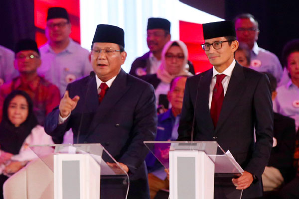  Debat Pilpres 2019:  Di Nobar Seknas, Prabowo Dielu-elukan Pendukung