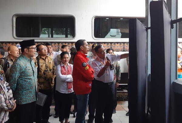  Reaktivasi Jalur KA, Presiden Jokowi Tinjau Stasiun Cibatu di Garut
