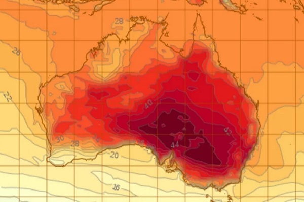 Jalan Aspal Meleleh Akibat Gelombang Panas di Australia