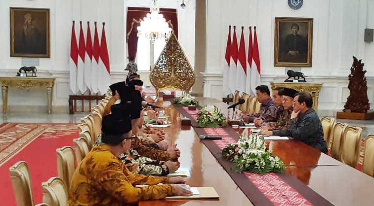  Bertemu di Istana Merdeka, Ormas Islam Doakan Jokowi Menang di Pilpres 2019