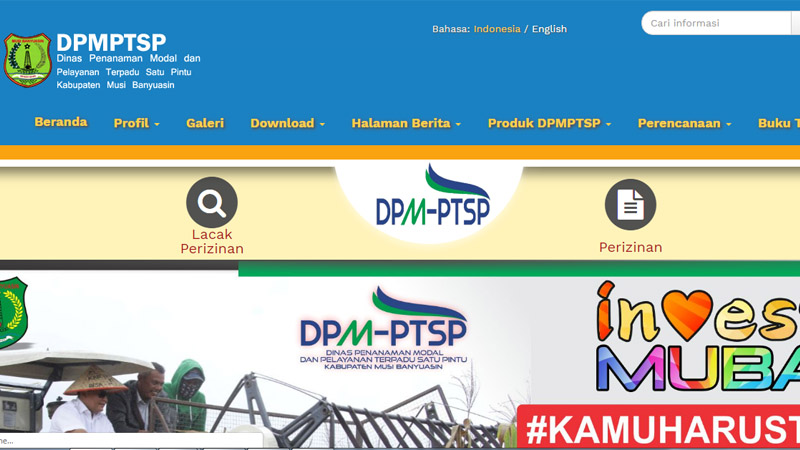  SiCantik Permudah Perizinan di Musi Banyuasin. Silakan Klik dpmptsp.mubakab.go.id