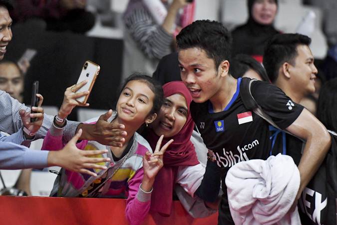  Daihatsu Indonesia Masters 2019, Anthony Ginting Masuk Perempat Final