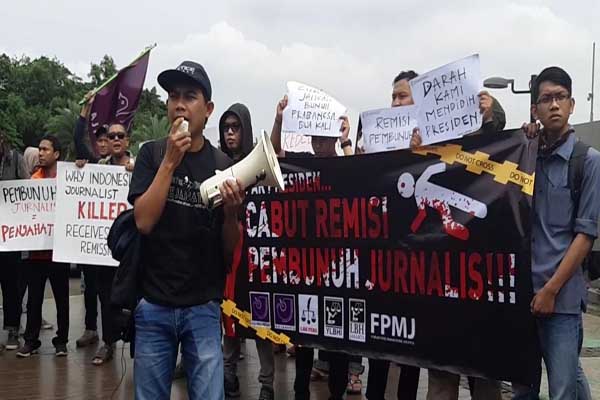  Penolakan Remisi Pembunuh Jurnalis, Massa Tuntut Jokowi Revisi Keppres 29/2018