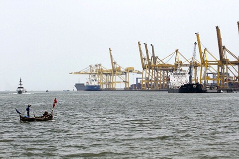 Pelabuhan Belawan International Container Terminal (BICT), salah satu urat nadi perekonomian Sumatra Utara, Kamis (26/3/2015)./Antara-Irsan Mulyadi