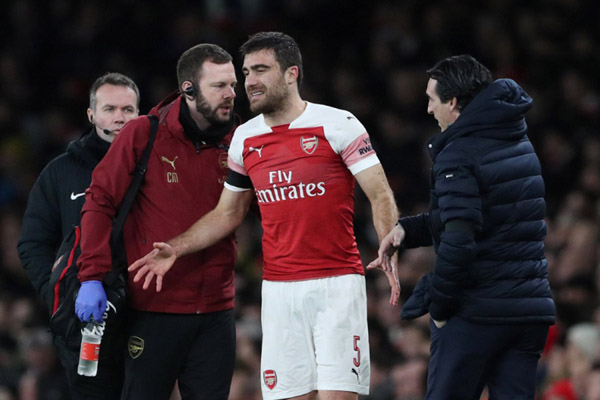  Sokratis Perpanjang Daftar Cedera Pemain Arsenal