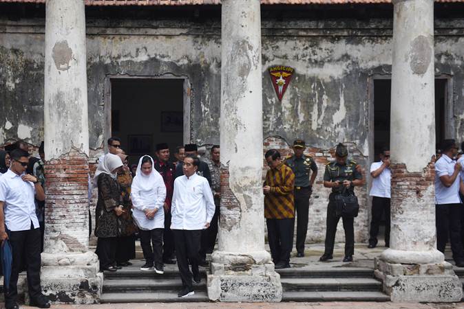 Presiden Jokowi Kunjungi Benteng Van Den Bosch di Ngawi