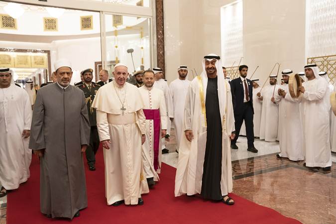  Paus Fransiskus Kunjungi Abu Dhabi, Uni Emirat Arab