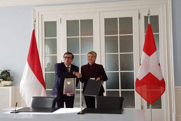  Indonesia dan Swiss Tandatangani Kerja Sama Bantuan Hukum