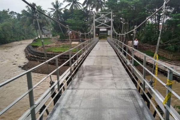 Tiga Jembatan Gantung di Madiun Rampung, Jarak Tempuh Warga Lebih Singkat