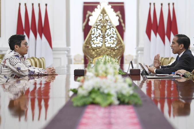  Presiden Jokowi dan Achmad Zaky Bahas Bukalapak di Istana