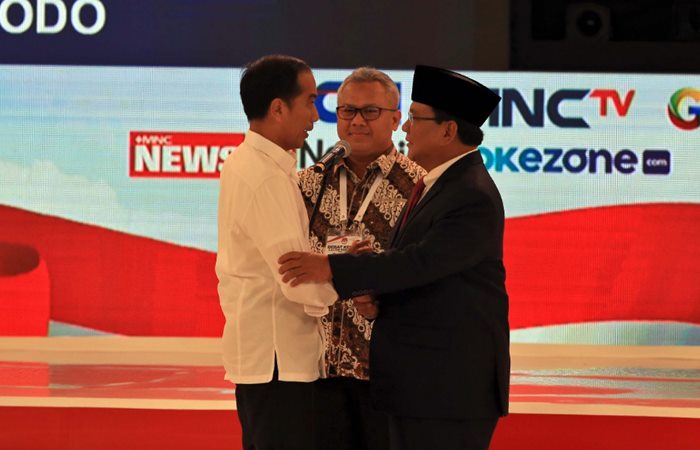  Jokowi-Prabowo Saling Memuji Usai Debat Capres Putaran Kedua