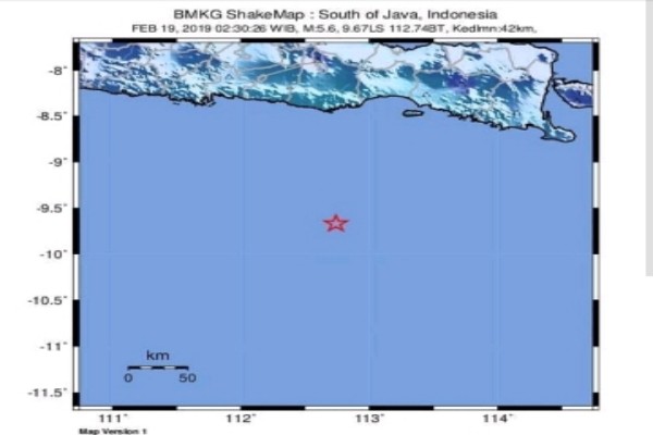  Gempa 5,9 SR Guncang Malang