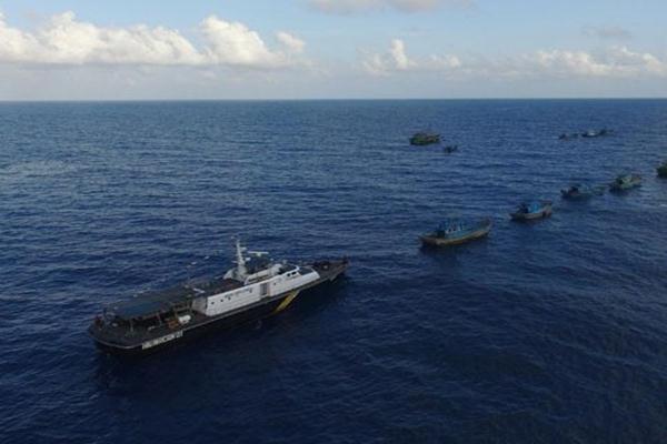  Kejar Kapal Asing, Hiu Macan 01 Diintimidasi Kapal Pengawas Vietnam