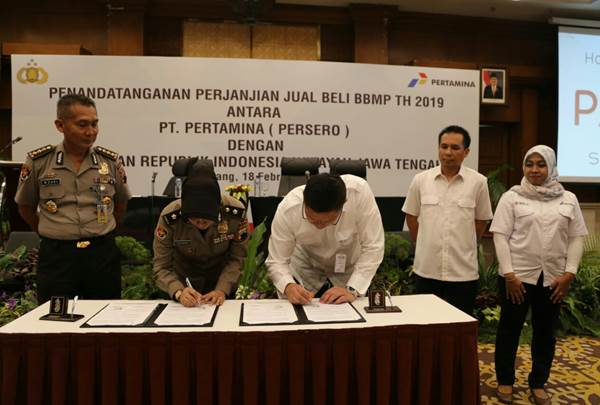  Pertamina MOR IV Pasok Kebutuhan BBM dan Pelumas Polda Jawa Tengah 