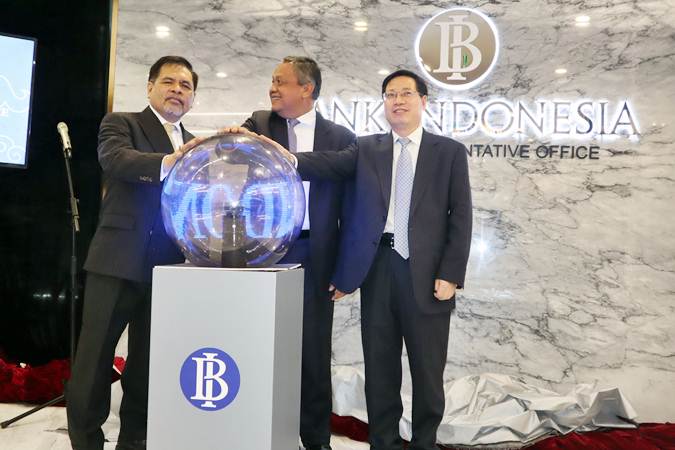  Perry Warjiyo Resmikan Kantor Bank Indonesia di Beijing