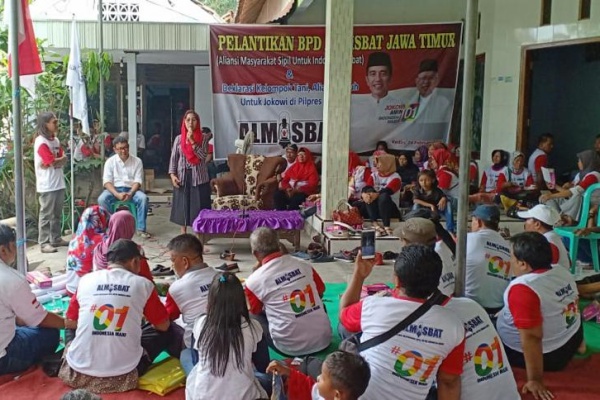 Relawan Almisbat Deklarasi Pemenangan Jokowi-Ma\'ruf di Kediri
