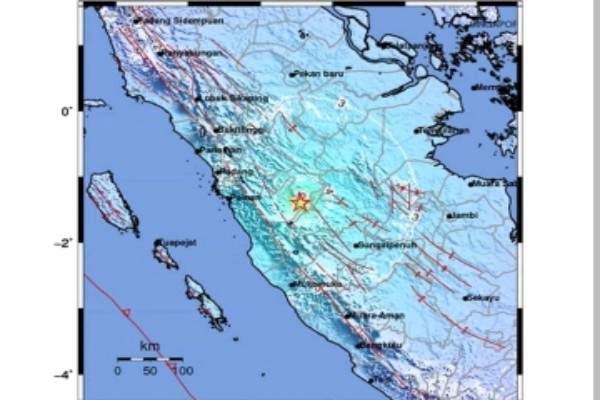  Pasaman Sumbar Diguncang Gempa 5,6 SR Pagi Ini