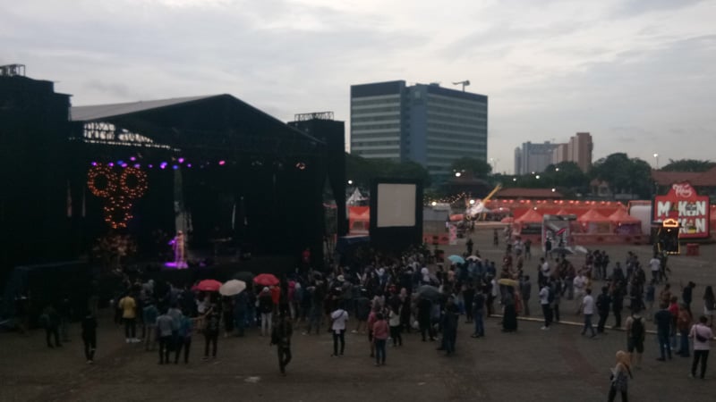  Suasana Gerimis Awali Java Jazz 2019. Ini Live Streamingnya 