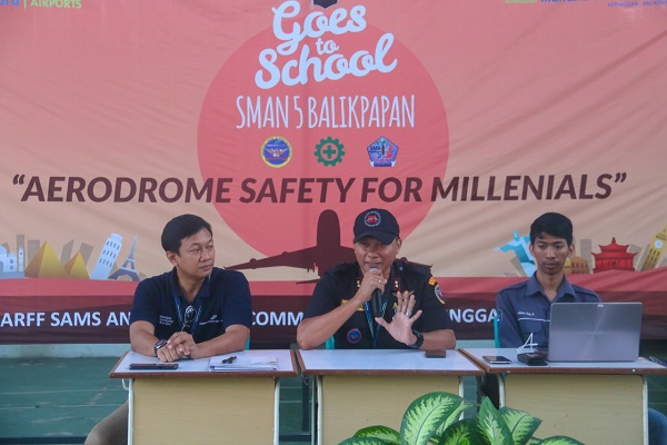  Millenial Bandara SAMS Sepinggan Edukasi Pelajar SMAN 5 Balikpapan
