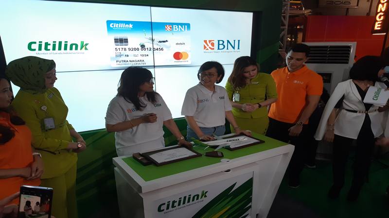  Kerja Sama dengan Citilink, BNI Incar 100.000 Kartu Debit Baru