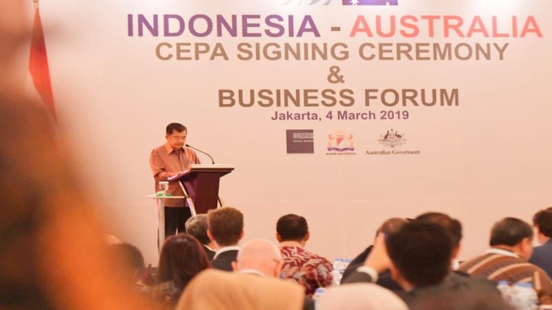  IA-CEPA Tak Sekadar Perjanjian Dagang, Kata Wapres Kalla Soal Kepercayaan Indonesia dan Australia