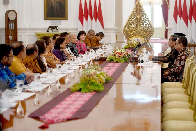  Presiden Jokowi Menerima Pimpinan Persekutuan Gereja-gereja di Indonesia