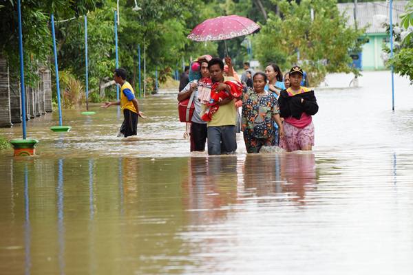  Banjir Landa 15 Kabupaten di Jawa Timur