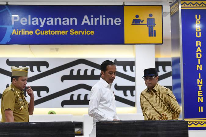  Presiden Jokowi Resmikan Terminal Baru Bandara Radin Inten II