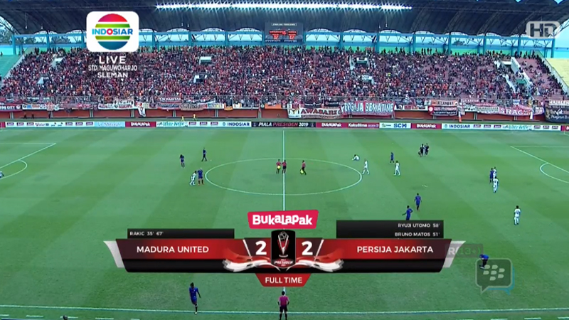  Piala Presiden: Madura United vs Persija 2-2, Persija Aman di Puncak Klasemen Grup D. Ini Streamingnya